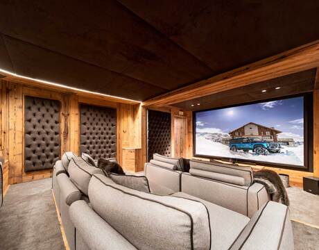 Luxury ski chalets with the best cinema rooms 
